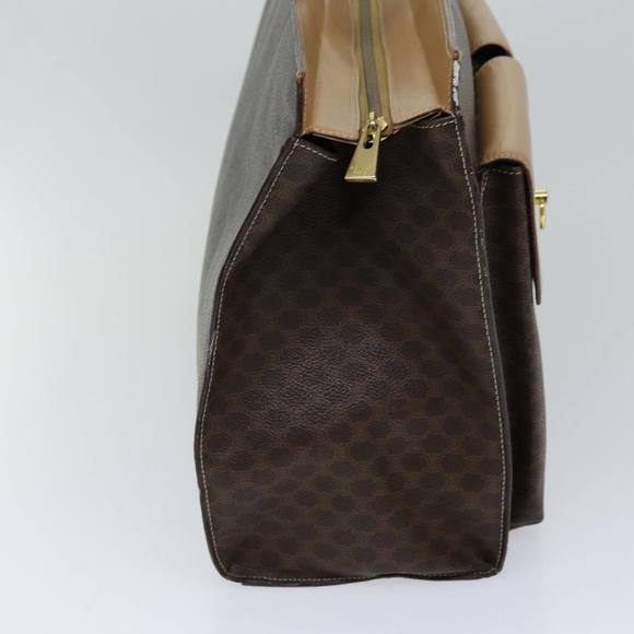 CELINE Macadam Canvas Tote Bag PVC Brown Auth 75236 - Picture 4 of 16